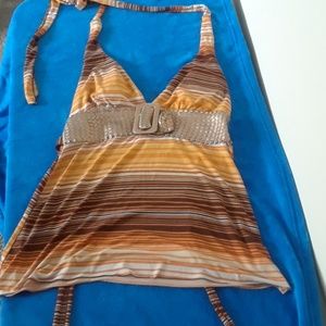 Charlotte Russe Backless Halter Top